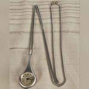 Vintage Pierre Saint Lars 17 Jewels Pendant Clock Watch